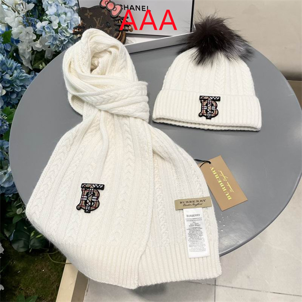 Burberry Hat and scarvf(AAA)-0013