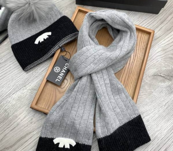 Chanel Hat and scarvf(AAA)-0446