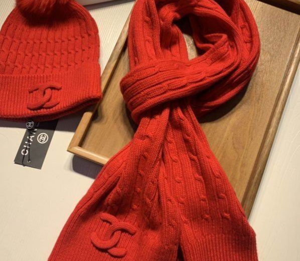 Chanel Hat and scarvf(AAA)-0450