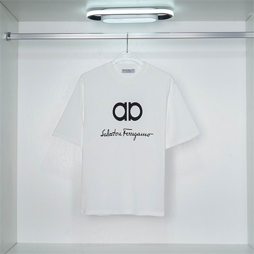 Ferragamo Round neck T-shirt-M-077