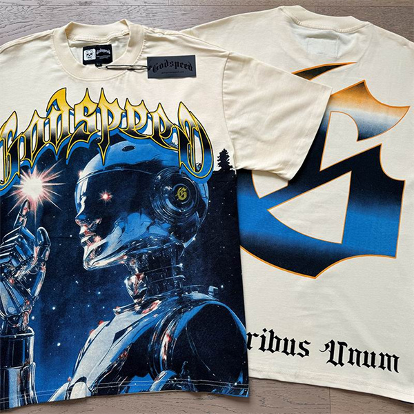 Godspeed neck T-shirt-M-0206