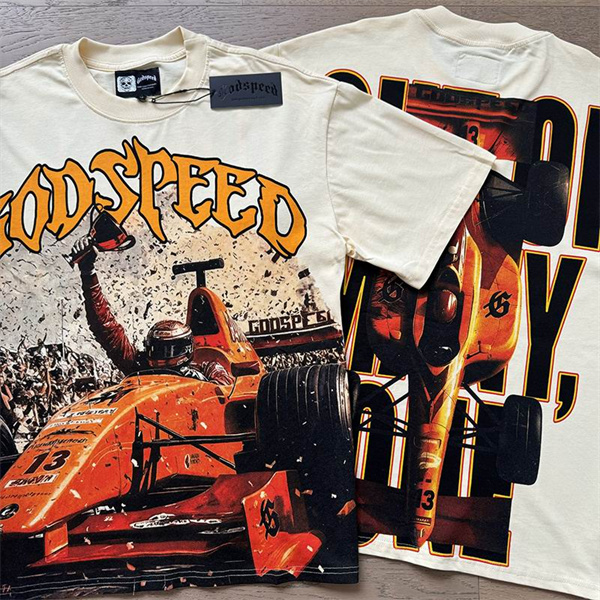 Godspeed neck T-shirt-M-0211