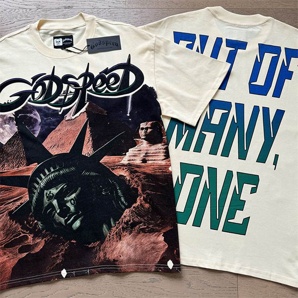 Godspeed neck T-shirt-M-0225