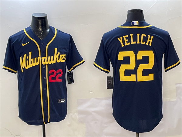 Milwaukee Brewers Majestic Jersey-0060
