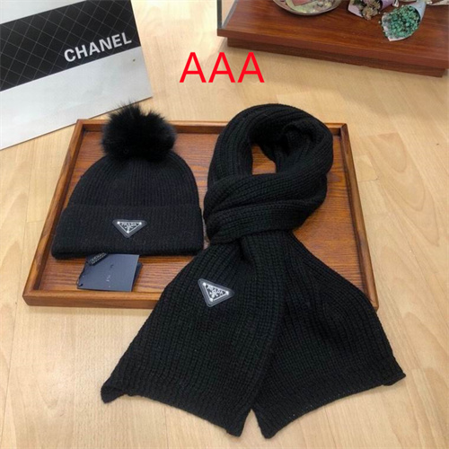 Prada Hat and scarvf(AAA)-023