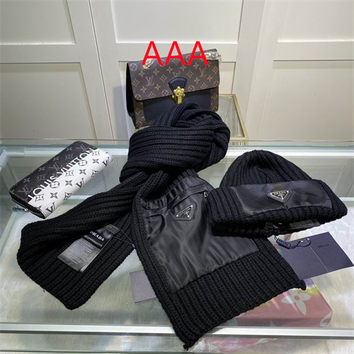 Prada Hat and scarvf(AAA)-043
